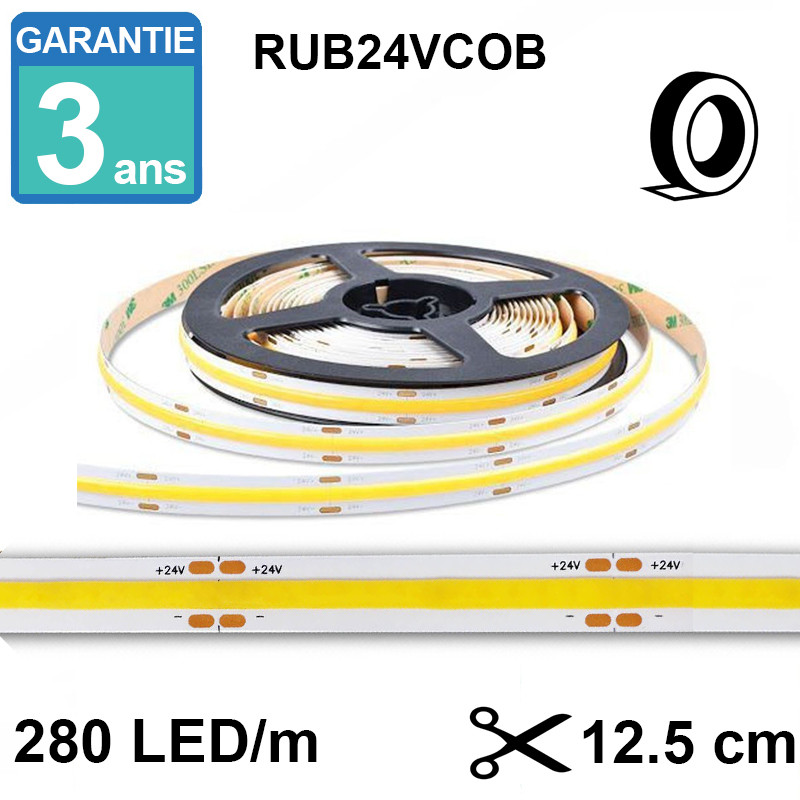 Ruban LED intérieur 24V - 18W/m - SMD 2835 - 5m - Référence TL242835-120C2_0