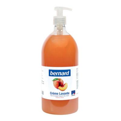 Savons crème Bernard parfum pêche 1 L, lot de 4_0