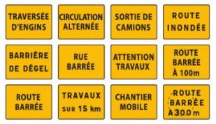 Signalisation d'indication de chantiers importants - Type KC1 - Rétroréflexion de classe 2 obligatoire_0