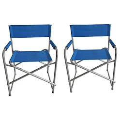 Sunroad 2 X Fauteuil Director Acier Bleu Polyester 600d 10,5 X 48 X 79 Cm Usage Non Intensif Sunroad - bleu 3665476599280_0