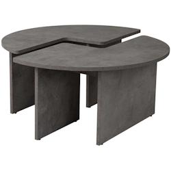 Table basse en aggloméré Moira gris béton Hanah Home - 8684283112197_0