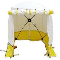 Tente de chantier 300 KE (300 x 300 x 215 cm) - réf. Art. 4110003085 - polyester avec éclairage naturel et montage rapide_0