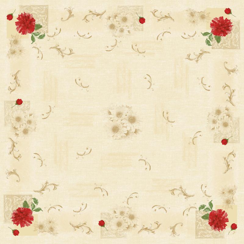 NAPPE ROUGE NON TISSÉ 84X84 CM DUNICEL  (20 PIÈCES)