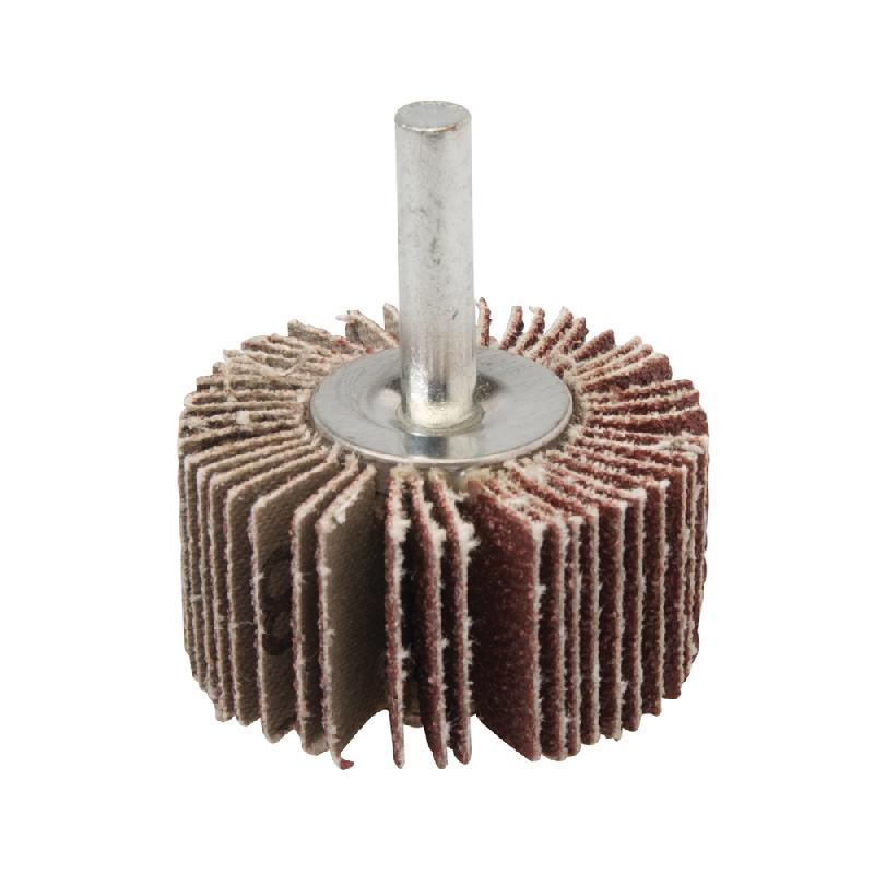Roue à lamelles 40 mm grain 80 - Silverline 993031 - Pour bois, peinture et rouille_0