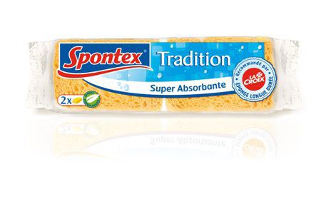2 ÉPONGES TRADITION N°4 SPONTEX X 5