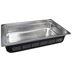 Bac Gastro Inox AISI 304 Perforé GN 1/1 H. 100 mm - Gastroland - 3701666001321_0
