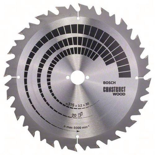 BOSCH 1 CONSTRUCT WOOD POUR SCIES CIRCULAIRES DE TABLE (POUR BOIS SANS CLOUS)