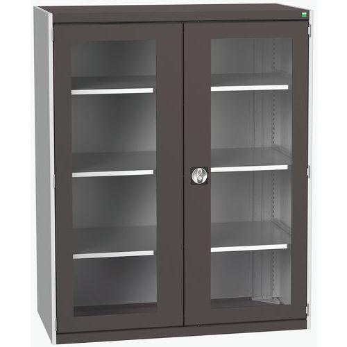 BOTT 1 ARMOIRE À PORTES TRANSPARENTES CUBIO 1300X650X1600MM - BOTT