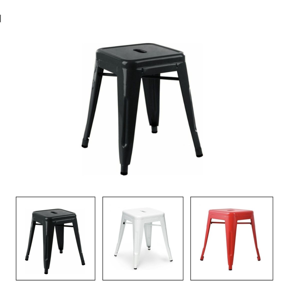Chaise de restaurant - Style vintage - Acier - Intérieur/Extérieur - Lot de 4 couleurs disponibles_0