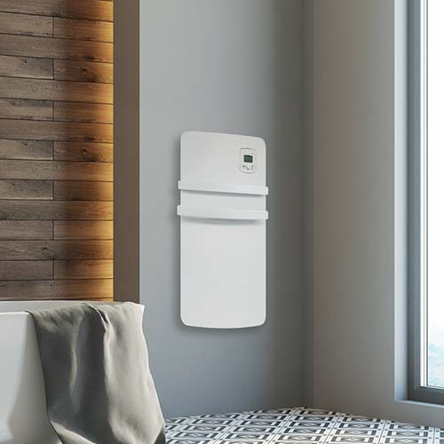 CHAUFELEC KENSA SÈCHE-SERVIETTE ÉLECTRIQUE BLANC AVEC SOUFFLERIE 1300W - BJK2404FDAJ - CHAUFELEC