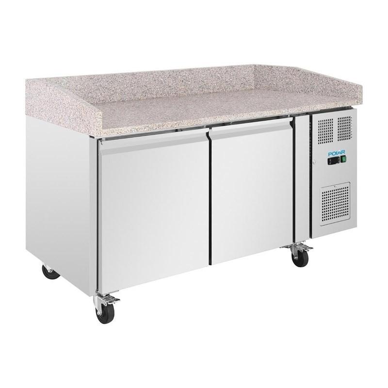 Comptoir à pizza 2 portes avec dessus en granit Série U 428L UA081 Polar_0