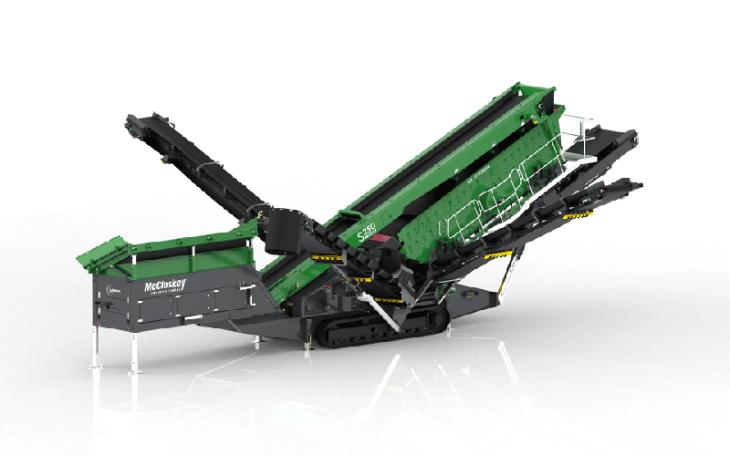 Cribleur mobile sur chenilles McCloskey S250 - 3 étages, moteur CAT ou Volvo, dimensions 22×6 pieds_0