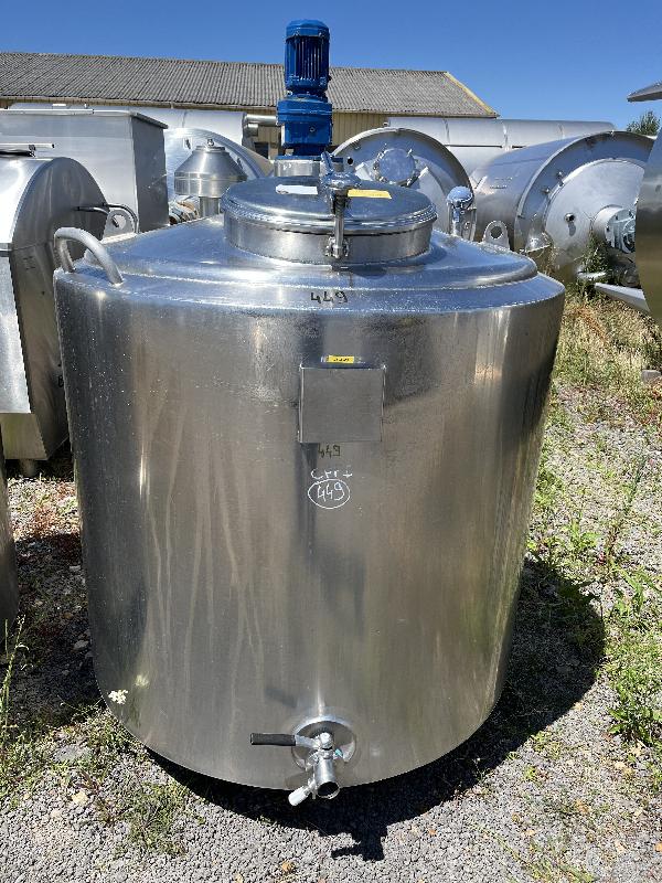 Cuve ETA 1000 L - CUV449 - Inox 304L avec agitation tri-pâle et pendulaire_0