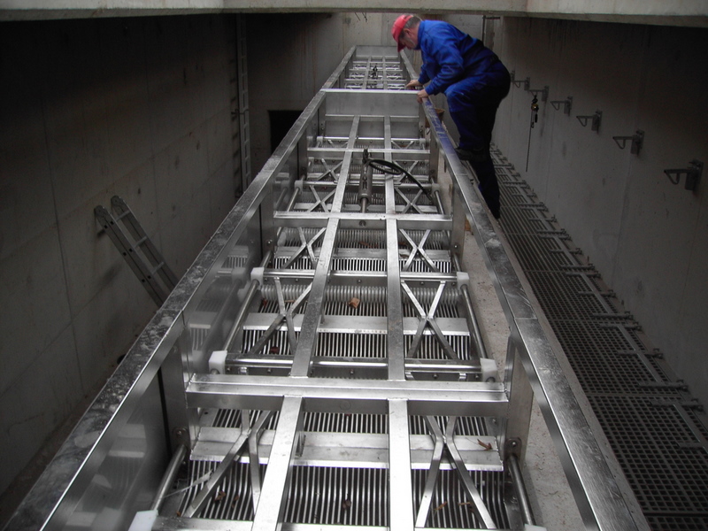 Dégrilleur à transfert de déchets - Hydroscreen - Barreaux fins entrefer 4 à 12 mm_0