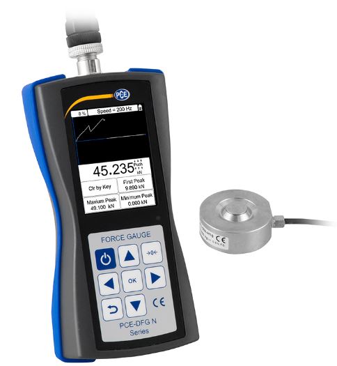 Dynamomètre 50KN - PCE-DFG NF 50K - Pce Instruments avec cellule de charge externe et mémoire 100 séries_0