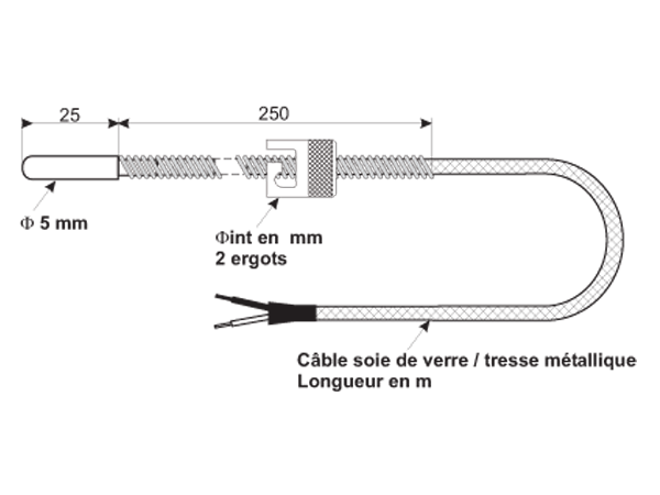 Embout rond ø 5 mm + baionnette tcutp5/25_0