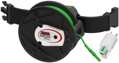 ENROULEUR CEINTURE AVEC GUIDE CABLE ET ADATER, VERSION AVEC CÂBLE PVC DE 50M REMPLAÇA