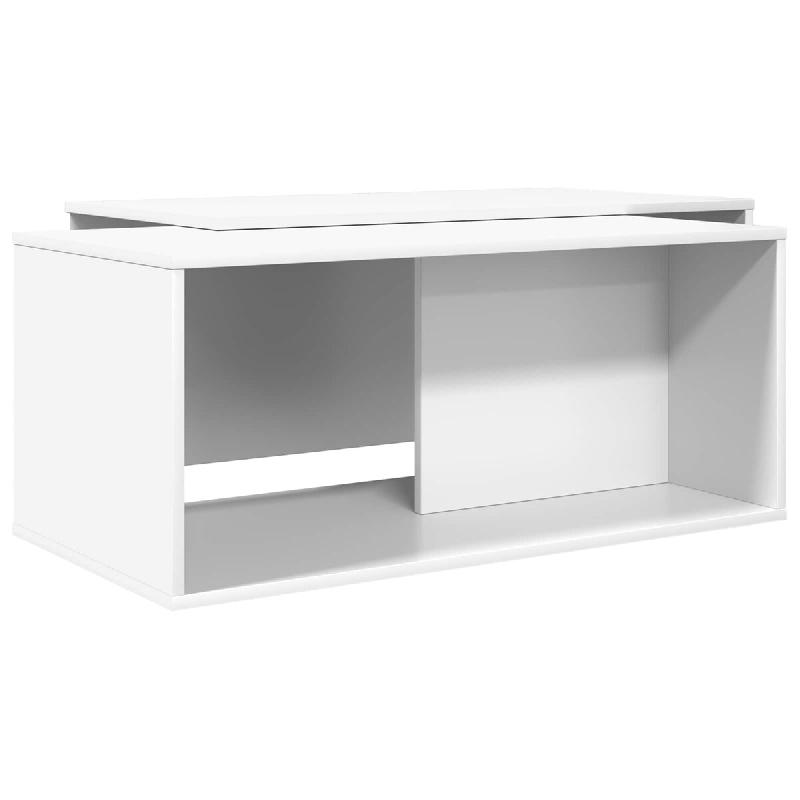 Ensemble de tables basses 2 pcs Blanc Bois d'ingénierie Modèle Atlas Office Ligne - 8721364490383_0
