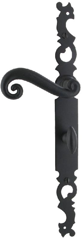ENSEMBLE SUR PLAQUE DE STYLE CÉVENNES ENTRAXE 195MM BEC DE CANE CONDAMNATION DROITE NOIR - BRIONNE - V.1010743NR