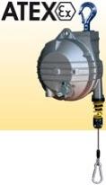 Équilibreur enrouleur ATEX 9502AX-9509AX - câble inox, capacité 20 à 100 kg, course 2100 mm_0