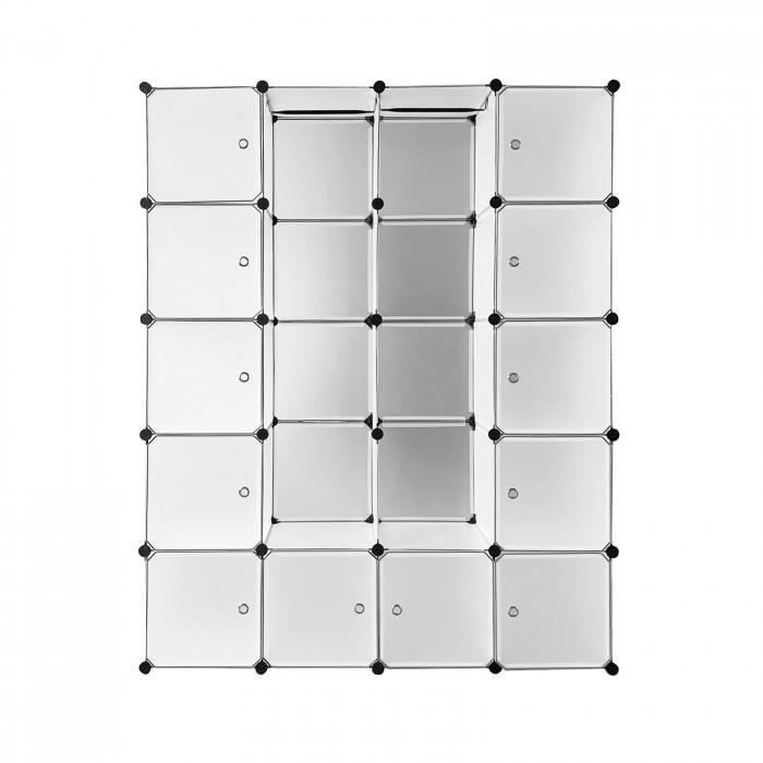 Etagère rayonnage 20 casiers - blanc_0