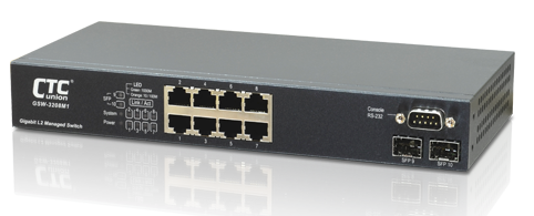 Gsw-3208m1 - commutateur Ethernet 8x 10/100/1000Base-T - 2x GBE (SFP) L2 avec QoS et détection LoopBack_0