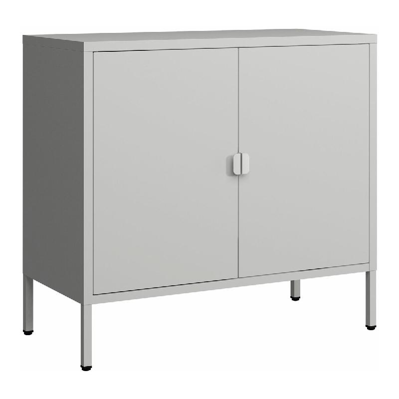 Helloshop26 - Armoire de bureau casier de bureau meuble de rangement pour salon bureau chambre atelier acier 75 x 80 x 40 cm gris 03_0006320 - 3001773_0