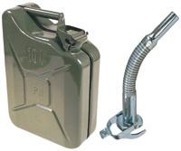JERRYCANS EN TÔLE D'ACIER