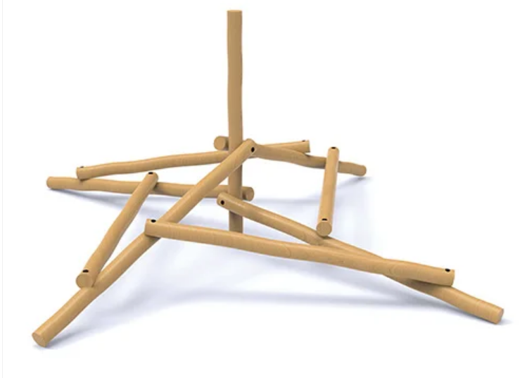 Jeu d'équilibre en bois de robinier - Mikado_0