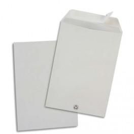 LA COURONNE BOÎTE DE 500 POCHETTES BLANCHES AUTO-ADHÉSIVES 90G FORMAT C5 162X229MM 100%RECYCLÉ