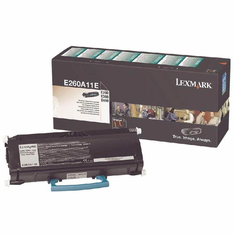 LEXMARK TONER ORIGINAL E260A11E N - COULEUR: NOIR