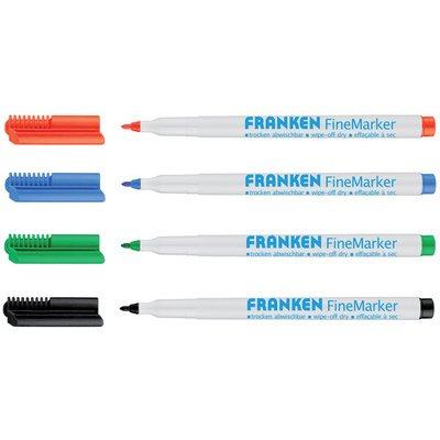 LOT DE 3 - MARQUEUR POUR TABLEAU BLANC FINEMARKER, ÉTUI DE 4