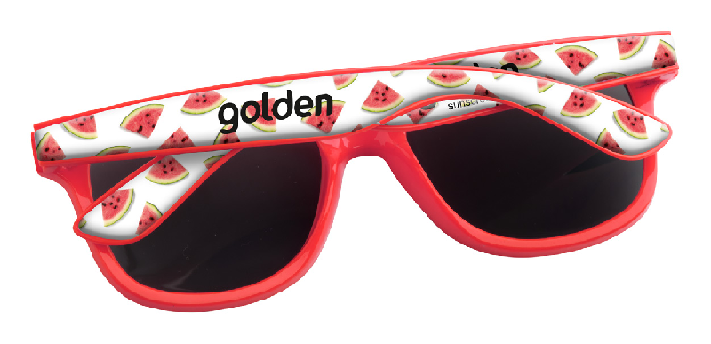 Lunettes de soleil en plastique - Protection UV 400 - Doming sur branches - Minimum 100 pièces_0