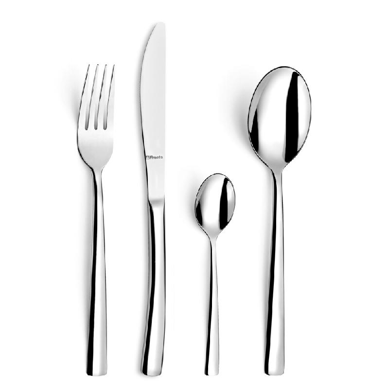 Ménagère 49 pièces Havane -  Argent Rectangle Inox Amefa 45x27.5 cm - argenté inox 3546694620720_0