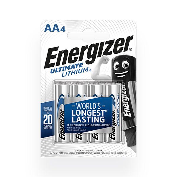 Pile lithium - Energizer Ultimate Lithium L91 AA 1.5V 3500mAh - Blister de 4_0