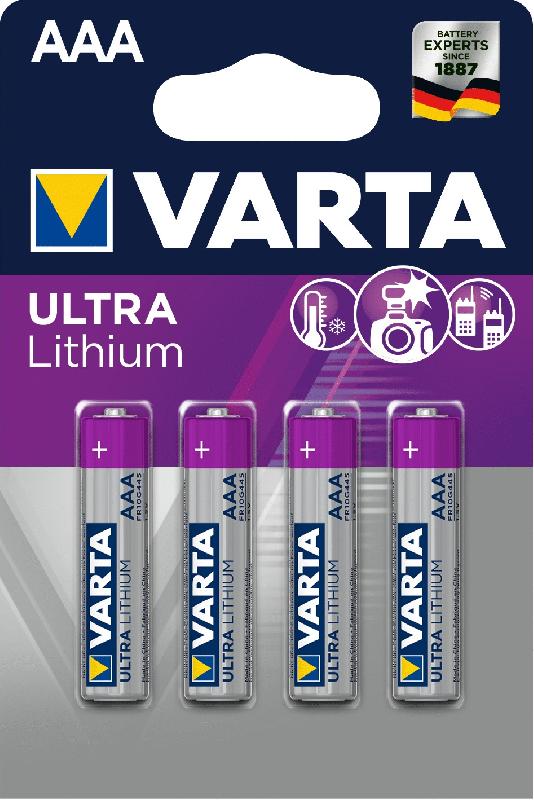 Piles ultra lithium 1,5v lr03 aaa - VARTA - 6103301404 - 578199_0