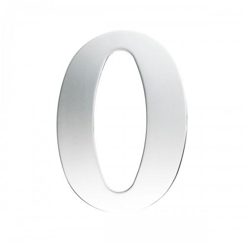 PLAQUE SIGNALÉTIQUE NUMÉRO OU LETTRE EN INOX POLI DÉCOUPÉ - 0 KARCHER DESIGN