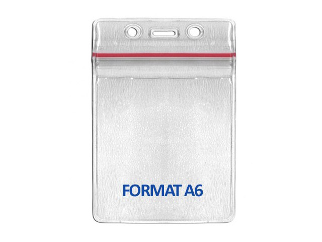 Porte-badge hermétique - Format CB 86 x 54 mm et Format A6 - Horizontal ou Vertical_0