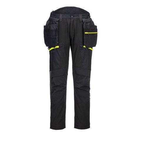 PORTWEST DX450 PANTALON SOFTSHELL DX4 HOLSTERS AMOVIBLES NOIR - TAILLE 32 - STANDARD
