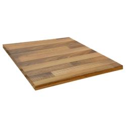 Restootab - Plateau 60x60 decor bois noyer - marron Bois manufacturé PL-6060M-NOY.LAM_0