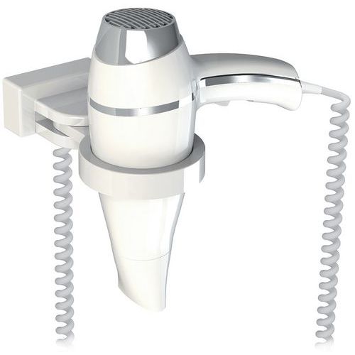 SÈCHE-CHEVEUX BLANC AVEC SUPPORT UNIVERSEL ALTEO - JVD