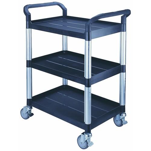 SERVANTE - 3 PLATEAUX PLASTIQUES - CAPACITÉ 250 KG FIMM