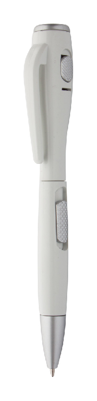 Stylo bille avec lampe LED - Encre bleue - Livré avec piles bouton AG3_0