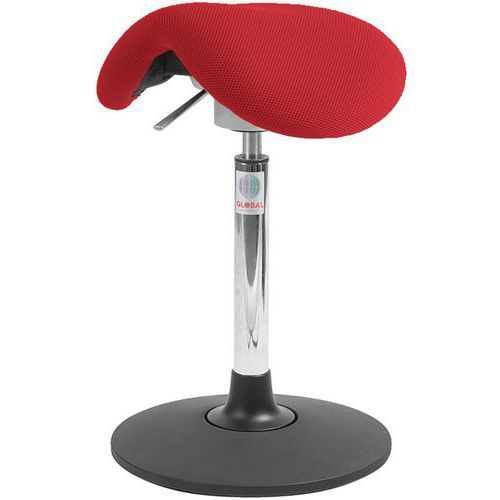 SIÈGE MINI SWAY FLEXMATIC - TISSU 3D - MEDIUM - ROUGE - GLOBAL PROFESSIONAL SEATING