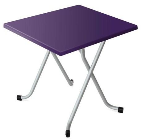 TABLE DE TERRASSE CARRÉE ALSACE VIOLET 60 X 60 CM