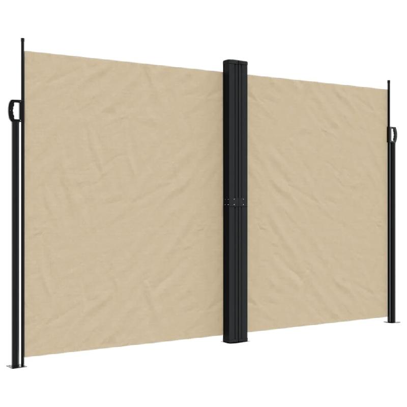 Toldo lateral retráctil beige 200x600 cm - 4004660_0
