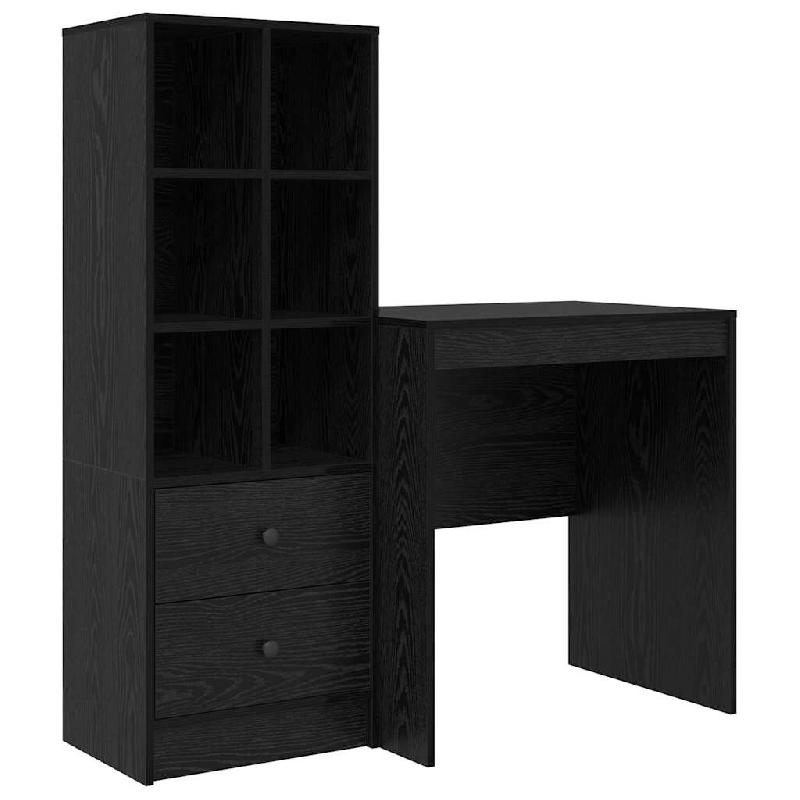 VidaXL Bureau avec tiroir 2 pcs Chêne noir Modèle Titan Jardin Élite - 3337346_0