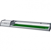Vitrine à sushis VSU 8 P - aluminium anodisé argent - inox AISI 304 - dimensions et caractéristiques techniques_0