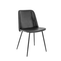  Lot de 2 Chaises Arthur Noir 85 x 49 x 58cm, France Mobilier Chr - noir matière synthétique 3760326525157_0