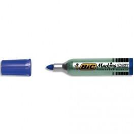 BIC MARQUEUR PERMANENT POINTE OGIVE CORPS MÉTAL ENCRE BLEUE INDÉLÉBILE ONYX MARKER 1482